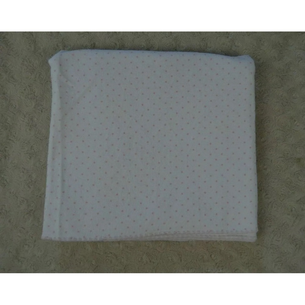 Swaddle Designs Pink White Polka Dot Baby Receiving Blanket Flannel Cotton